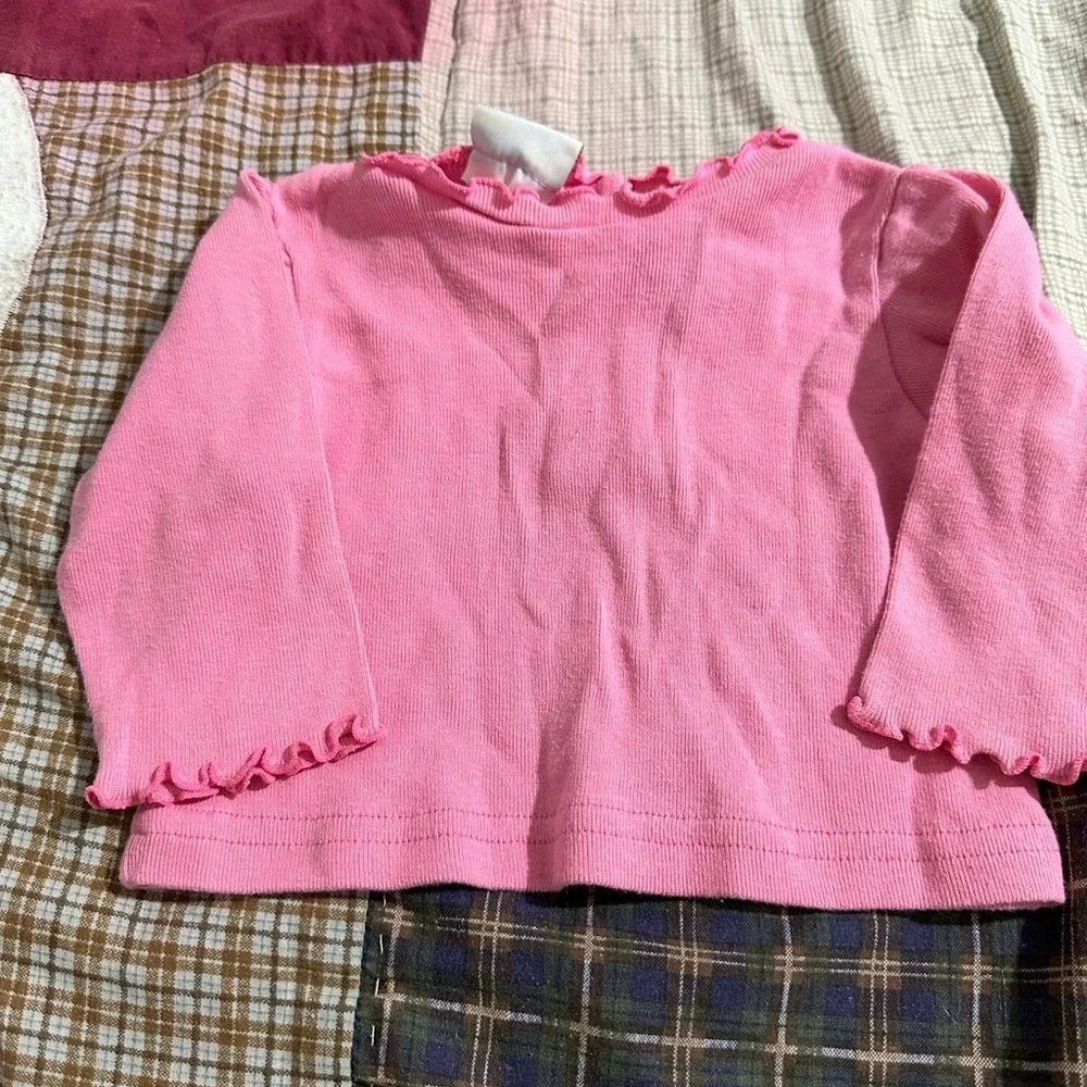 Vintage Cradle Togs Pink Long-Sleeve Top Size 3-6 Months